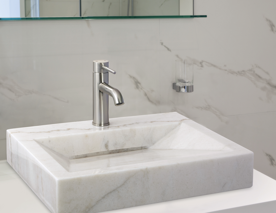 KBFMORE™ 7" Round Spout Single Handle Bathroom Faucet