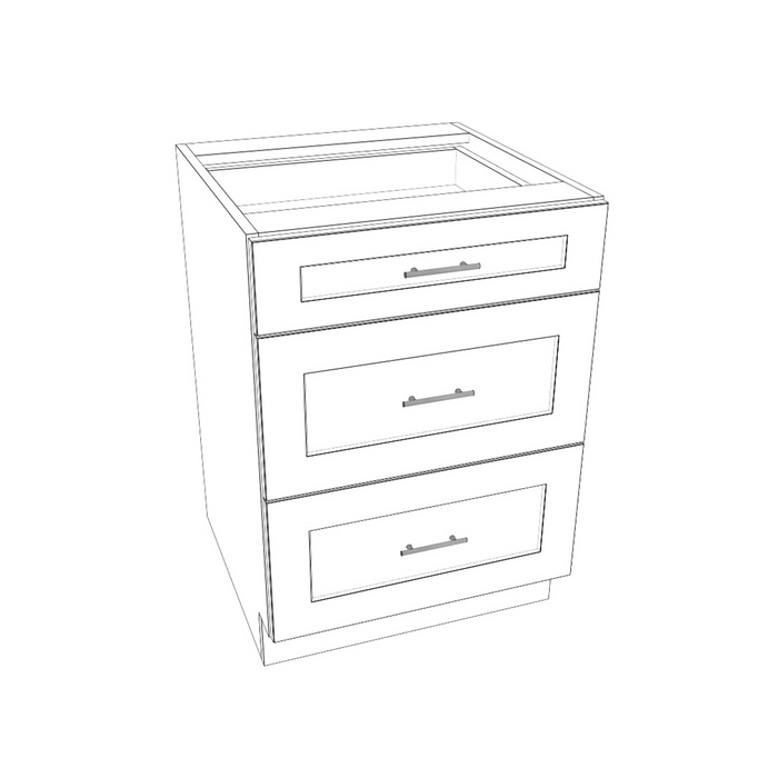 Drawer Base Cabinet (Shaker Gray Green/Frameless/Assembled)