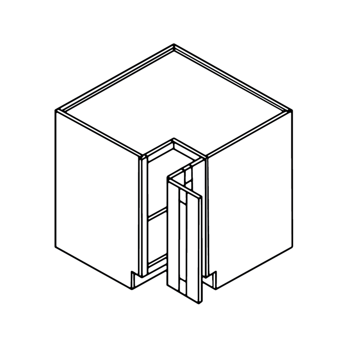 Easy Reach Base Cabinet (Shaker Gray/Framed/Assembled)
