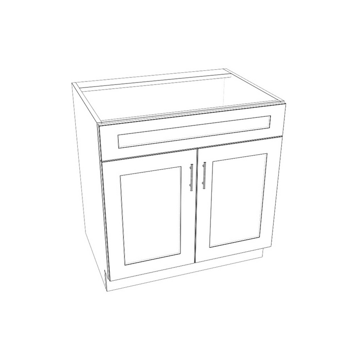 Sink Base Cabinet (Shaker Blue/Frameless/RTA)