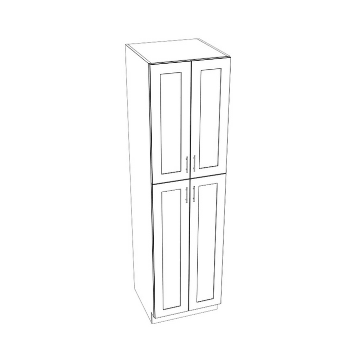 Four Door Tall Pantry Cabinet (Shaker Greige/Frameless/Assembled)