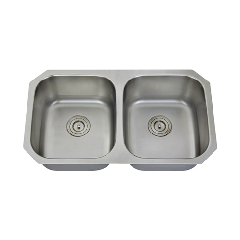 KBFMORE™ 29" Double Bowl (50/50) Undermount Stainless Steel Kitchen Sink