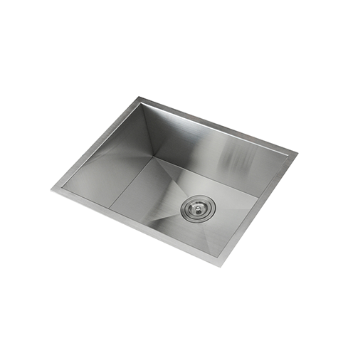 KBFMORE™ 23" Stainless Steel Single Bowl Zero Radius Kitchen Sink