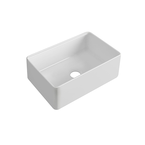 KBFMORE™ 30" Fireclay Single Bowl Workstation Farmhouse Kitchen Sink