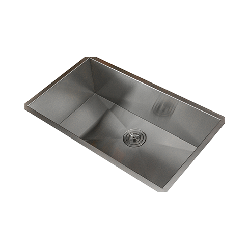 KBFMORE™ 31" Stainless Steel Single Bowl Zero Radius Kitchen Sink