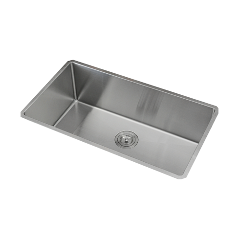 KBFMORE™ 27" Stainless Steel Single Bowl 20mm (3/4") Radius Kitchen Sink