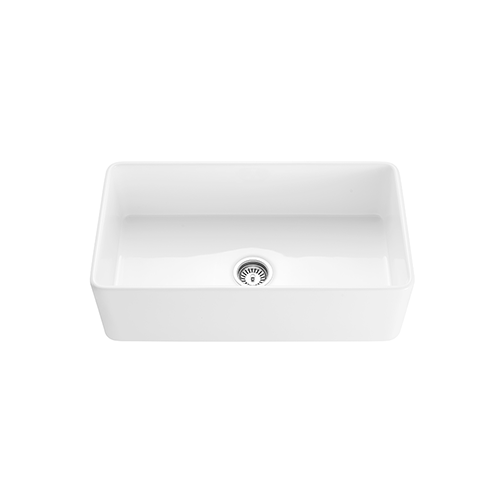 KBFMORE™ 30" Fireclay Single Bowl Farmhouse Kitchen Sink