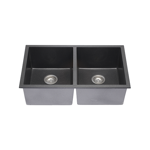 KBFMORE™ 32" Granite Double Bowl Undermount Kitchen Sink