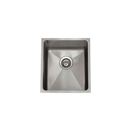 KBFMORE™ 16" Stainless Steel Single Bowl 20mm (3/4") Radius Kitchen Sink