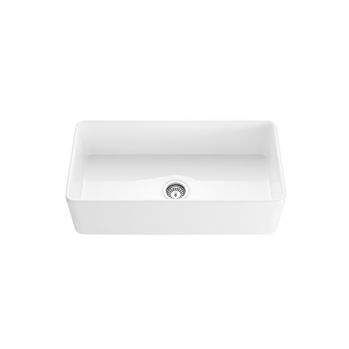 KBFMORE™ 36" Fireclay Single Bowl Farmhouse Kitchen Sink