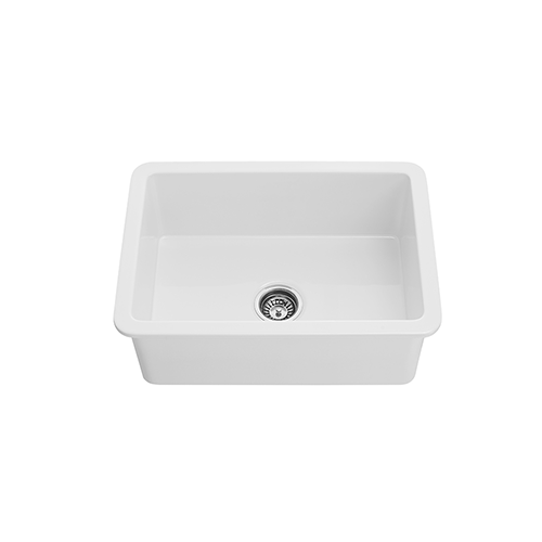 KBFMORE™ 27" Fireclay Single Bowl Dual Mount Kitchen Sink