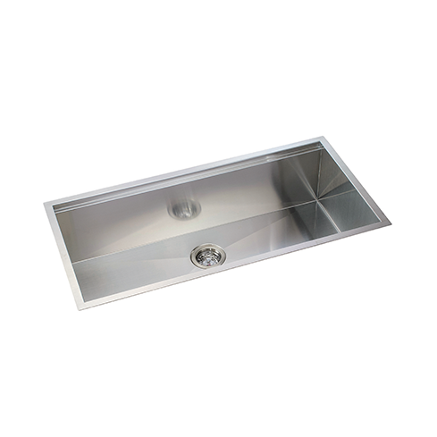 KBFMORE™ 38" Stainless Steel Single Bowl Undermount Workstation Kitchen Sink with Strainer, Bottom Grid, Rolling Grid, and Colander