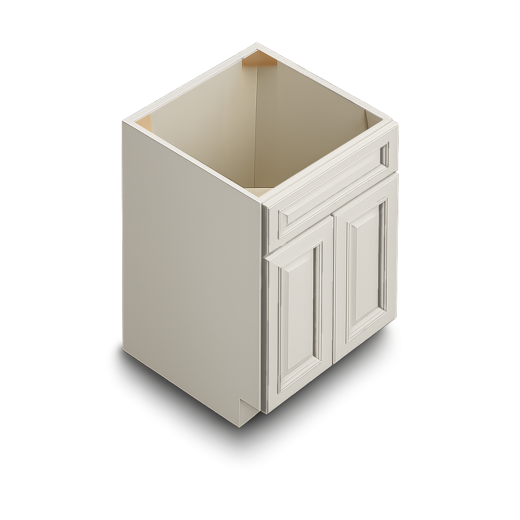 Raised Panel Antique White Vanities