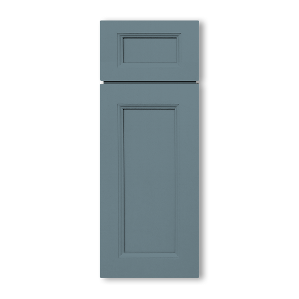 Modified Shaker Blue Cabinets
