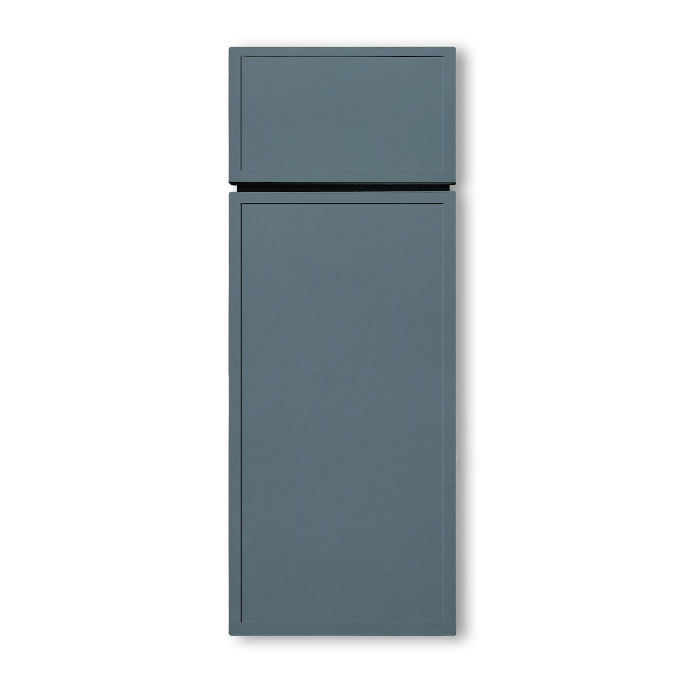 Slim Shaker Blue Cabinets