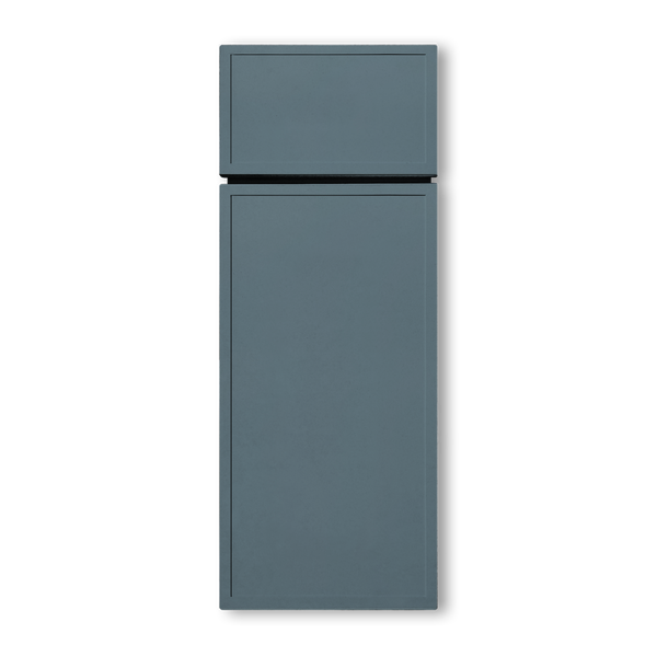 Slim Shaker Blue Cabinets
