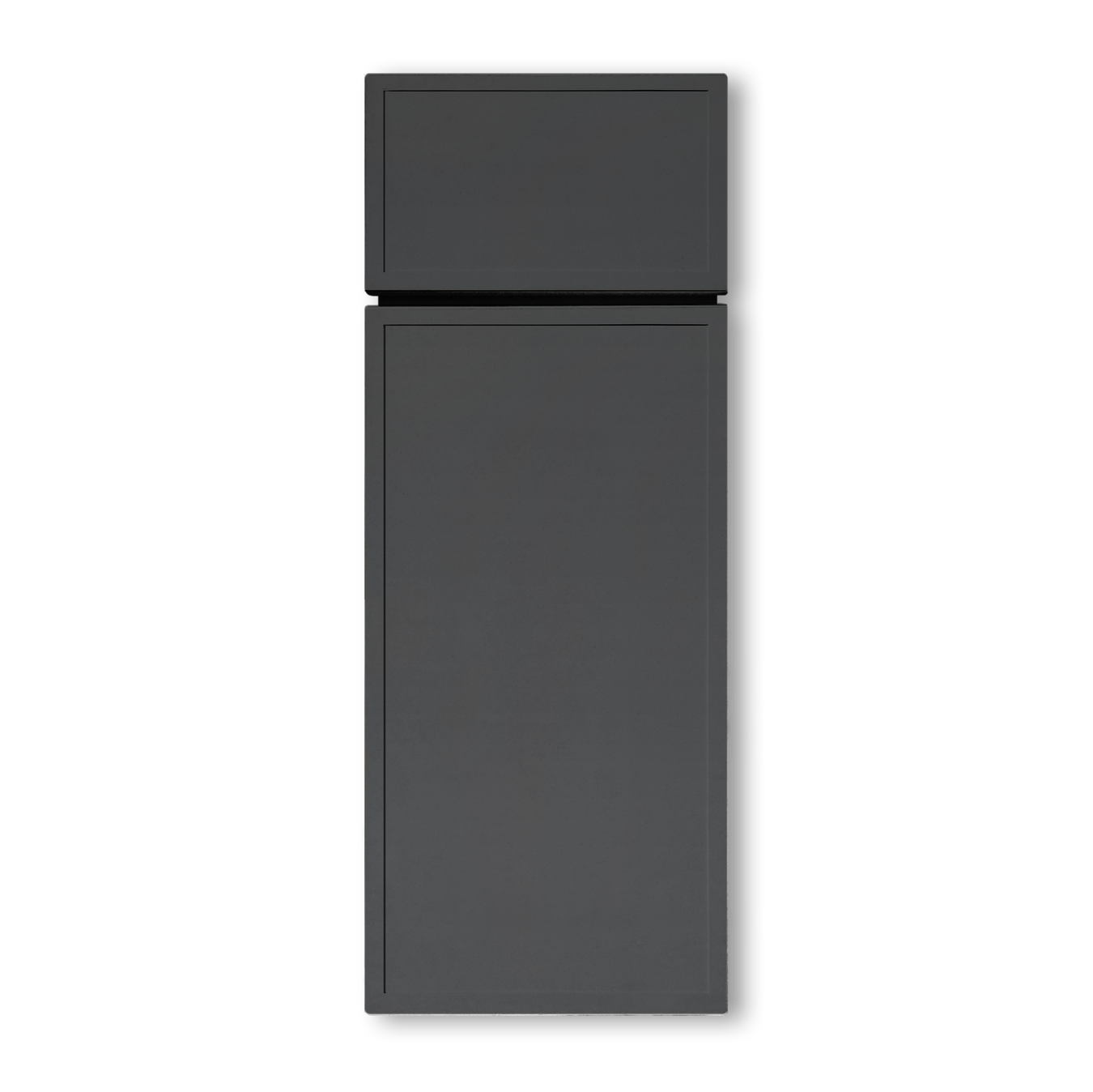 Slim Shaker Charcoal Gray Cabinets