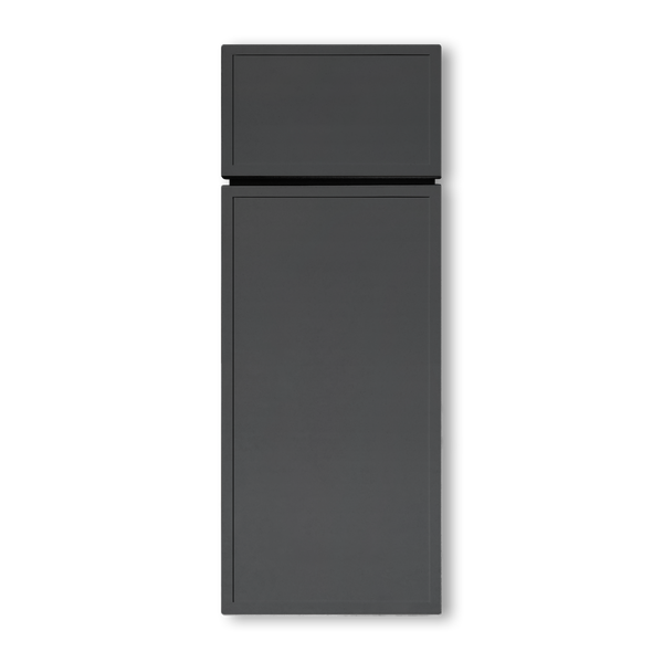 Slim Shaker Charcoal Gray Cabinets