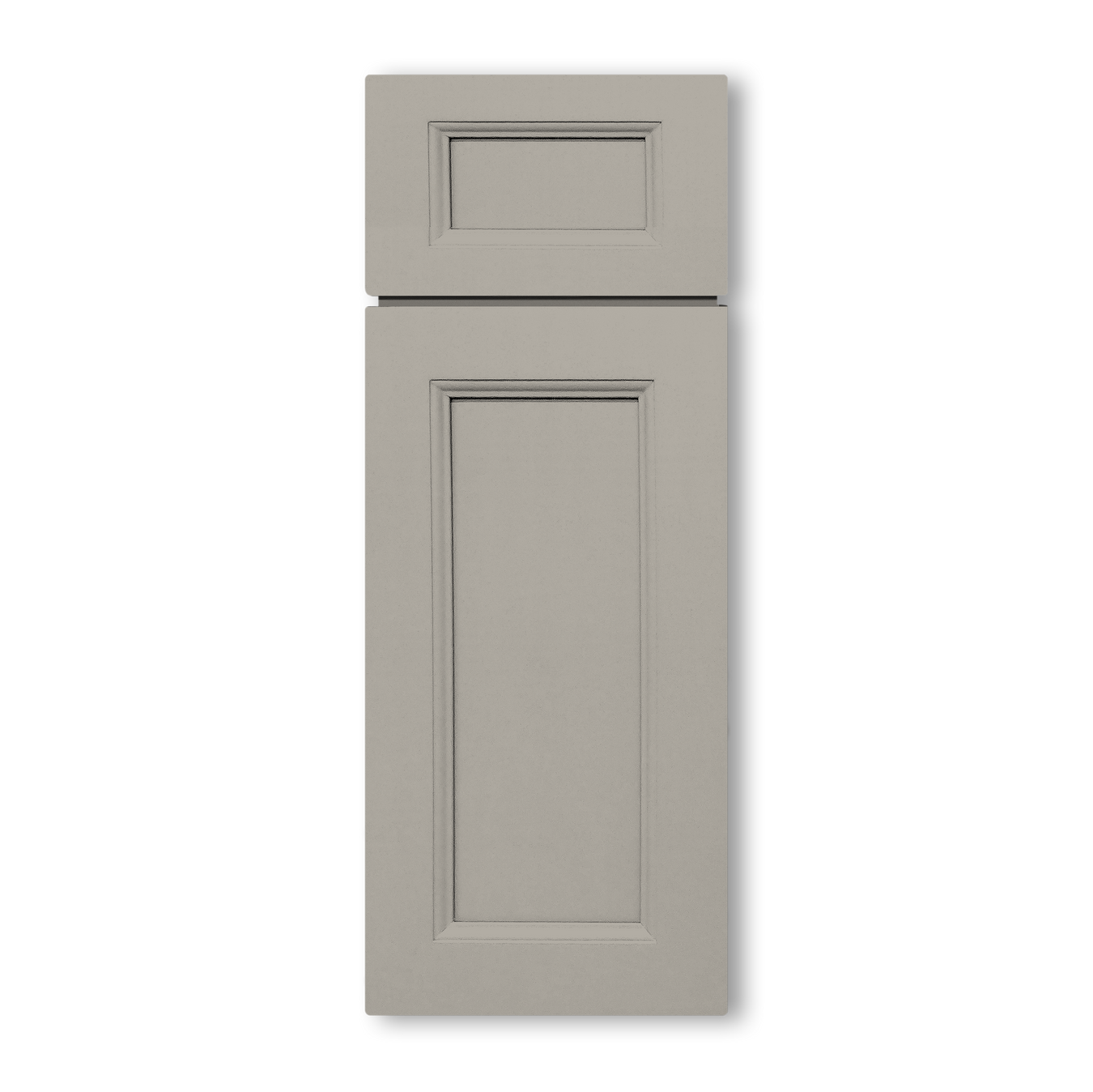 Modified Shaker Dark Gray Cabinets