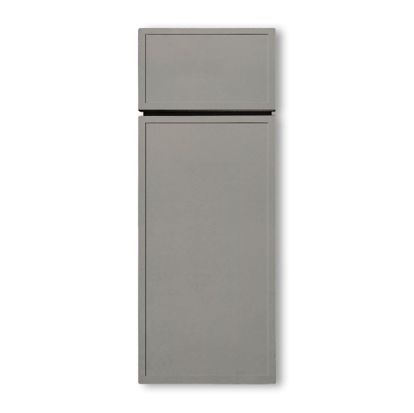 Slim Shaker Dark Gray Cabinets