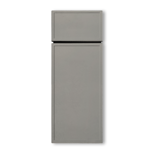 Slim Shaker Dark Gray Cabinets