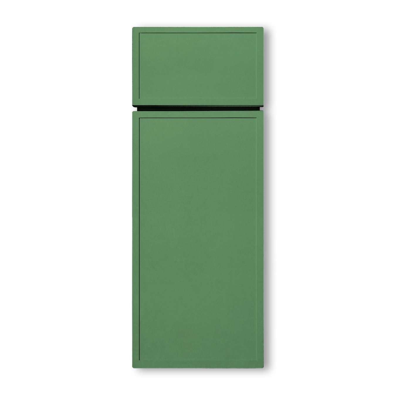 Slim Shaker Emerald Green Cabinets