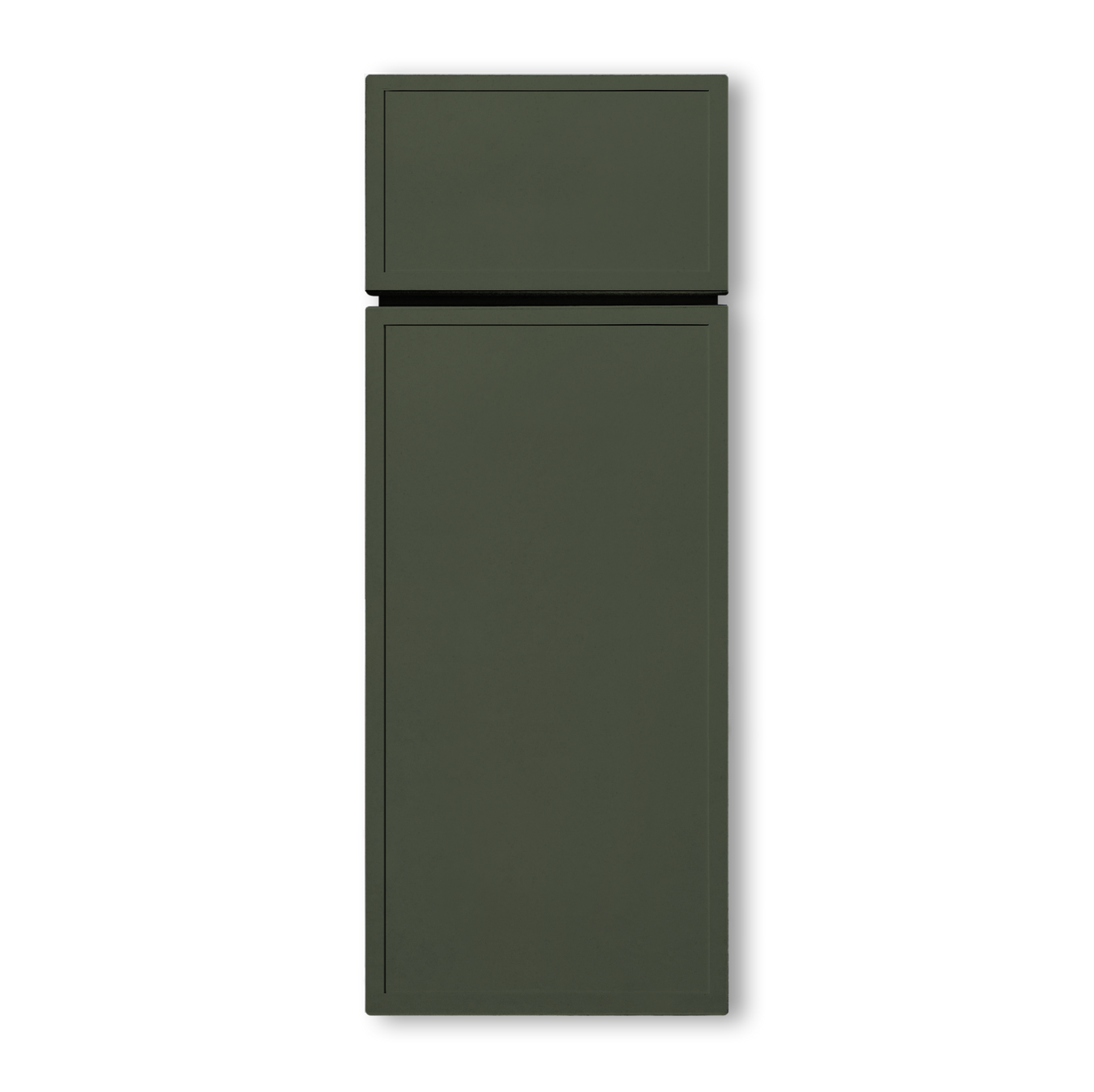 Slim Shaker Forest Green Cabinets