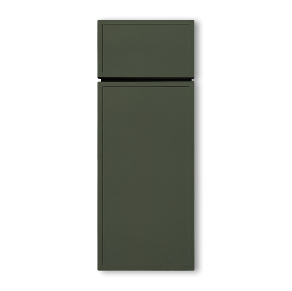 Slim Shaker Forest Green Cabinets