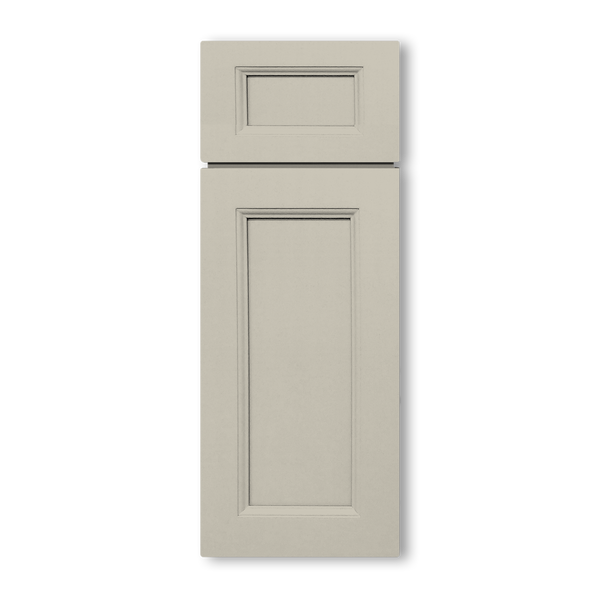 Modified Shaker Greige Cabinets
