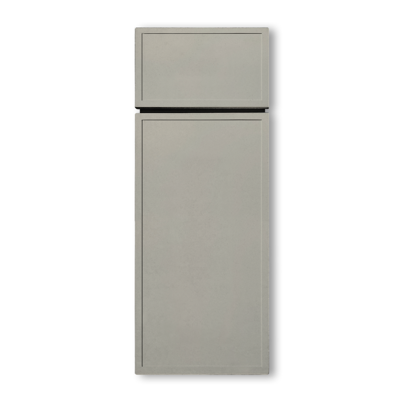 Slim Shaker Greige Cabinets