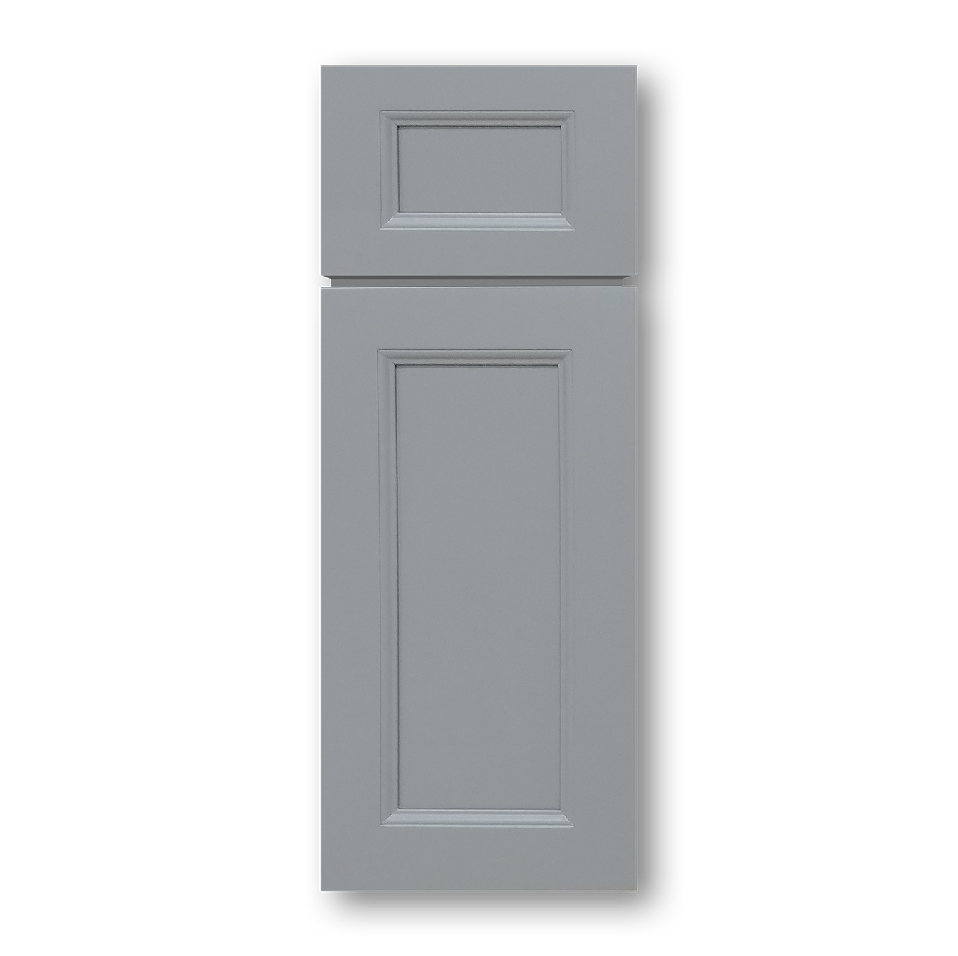 Modified Shaker Gray Cabinets