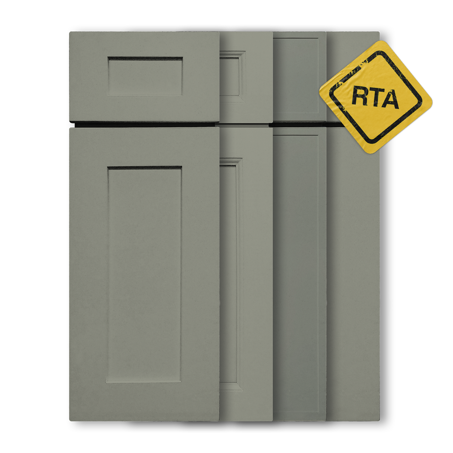 Greyish Green Semi-Custom Cabinets (RTA)