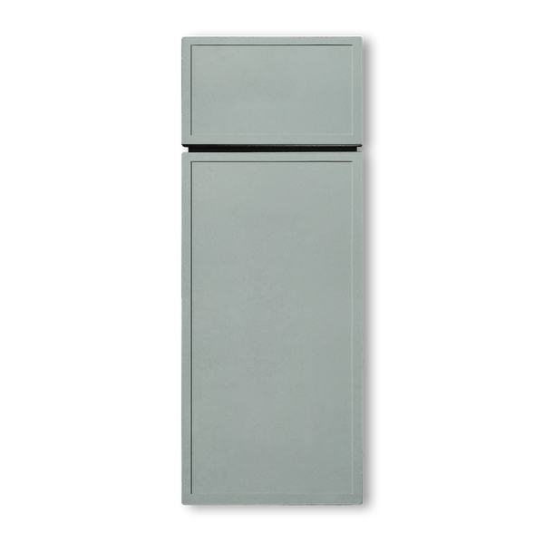 Slim Shaker Light Powder Blue Cabinets
