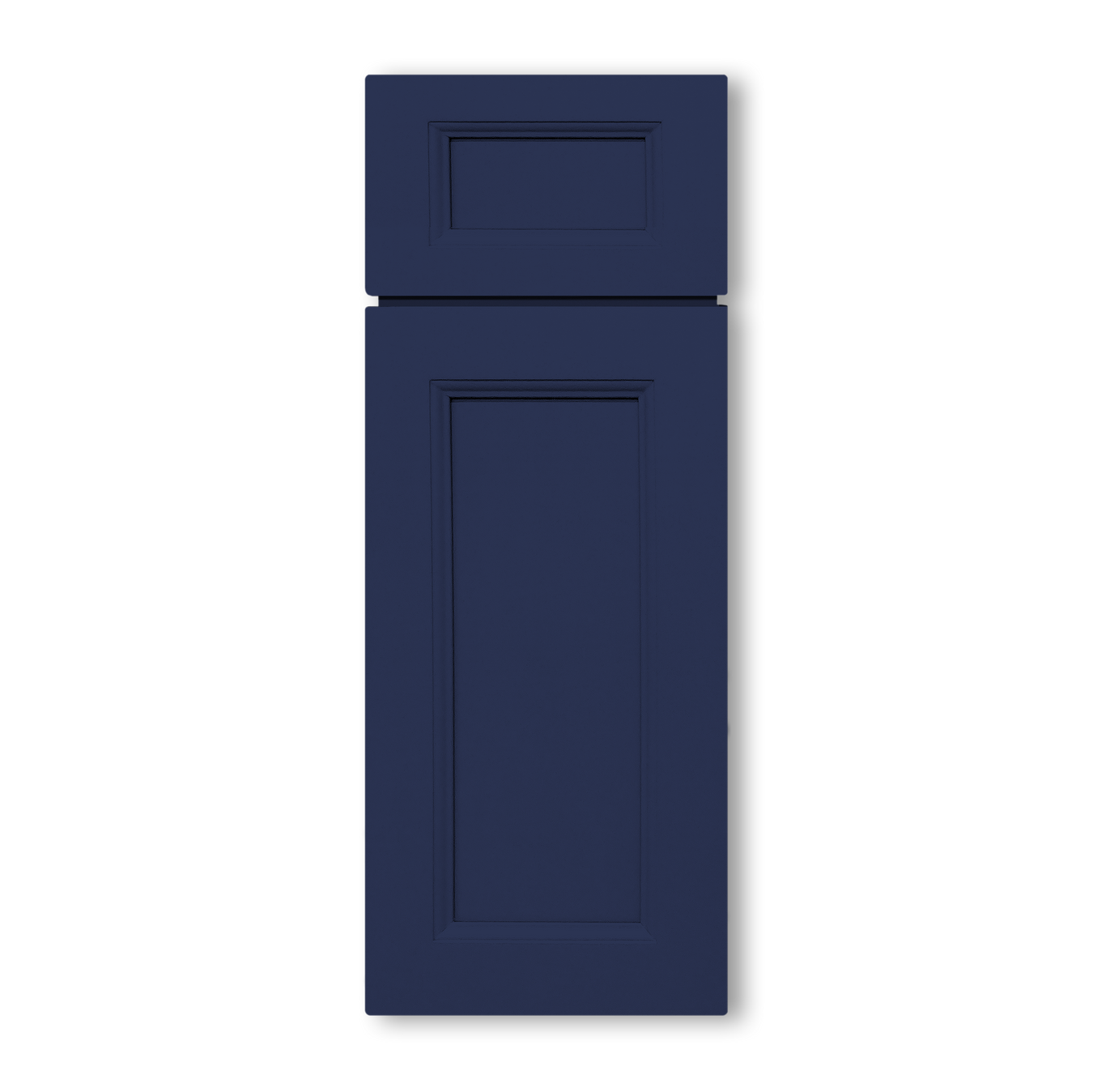 Modified Shaker Navy Cabinets