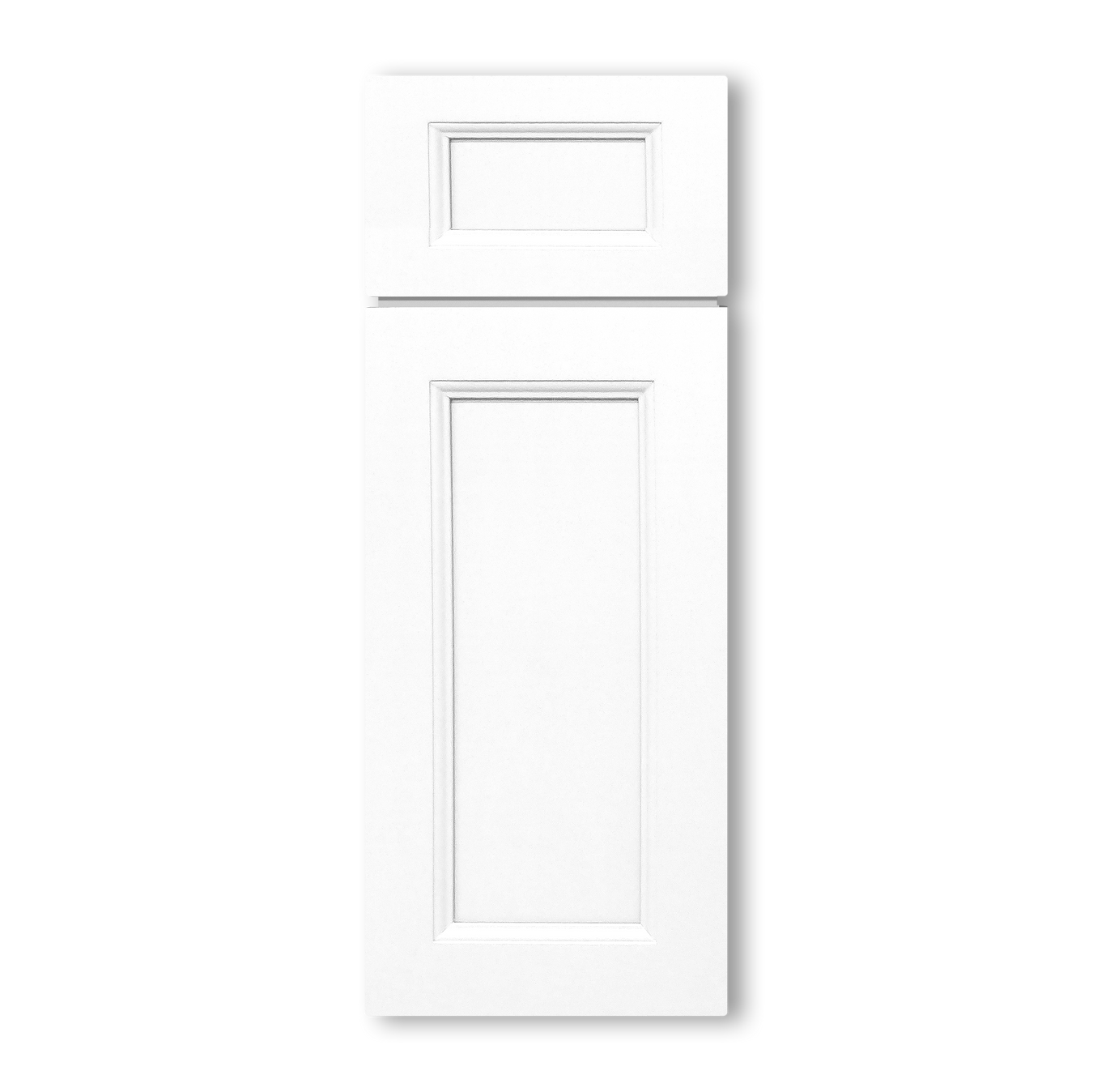 Modified Shaker White Cabinets