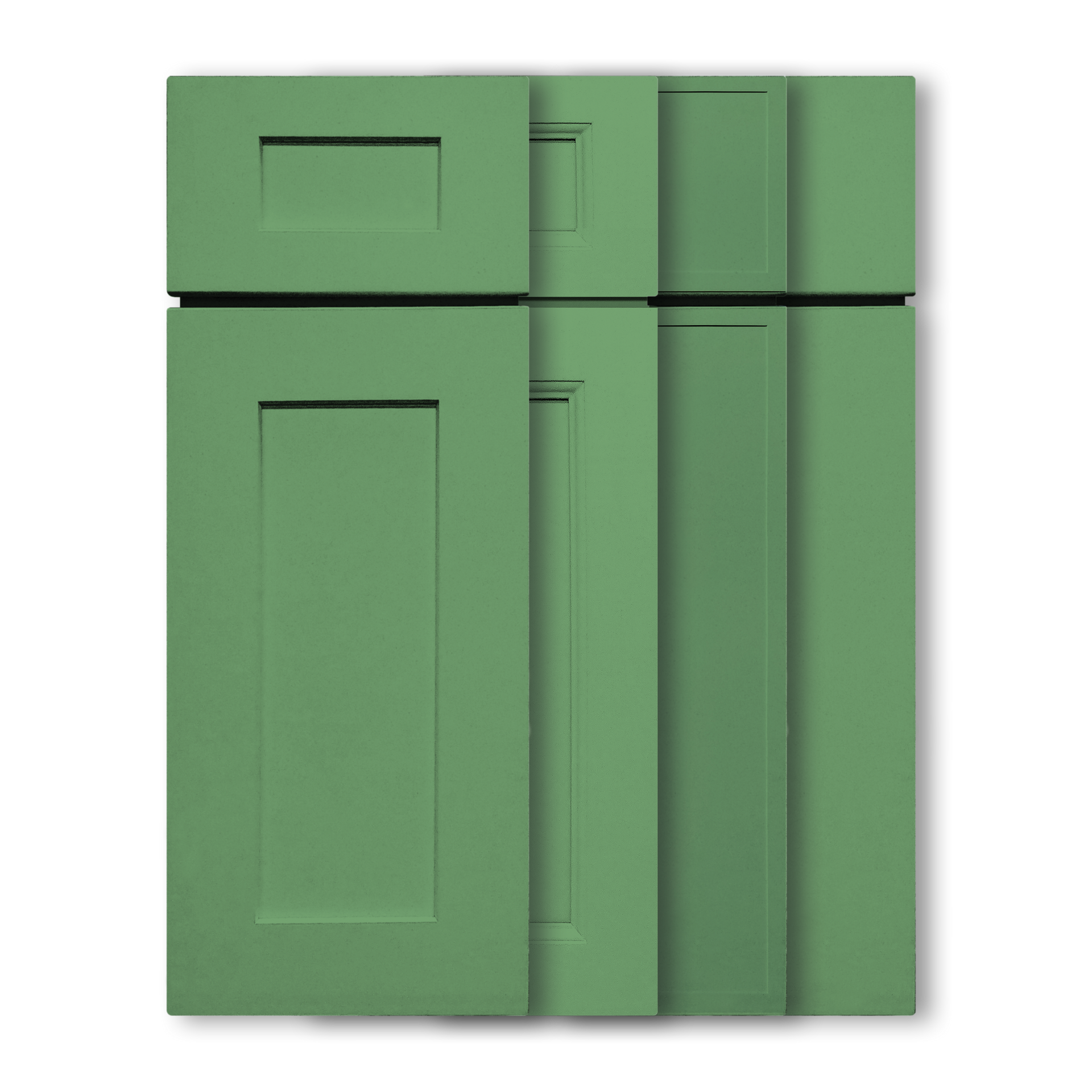 Emerald Green Semi-Custom Cabinets (Assembled)