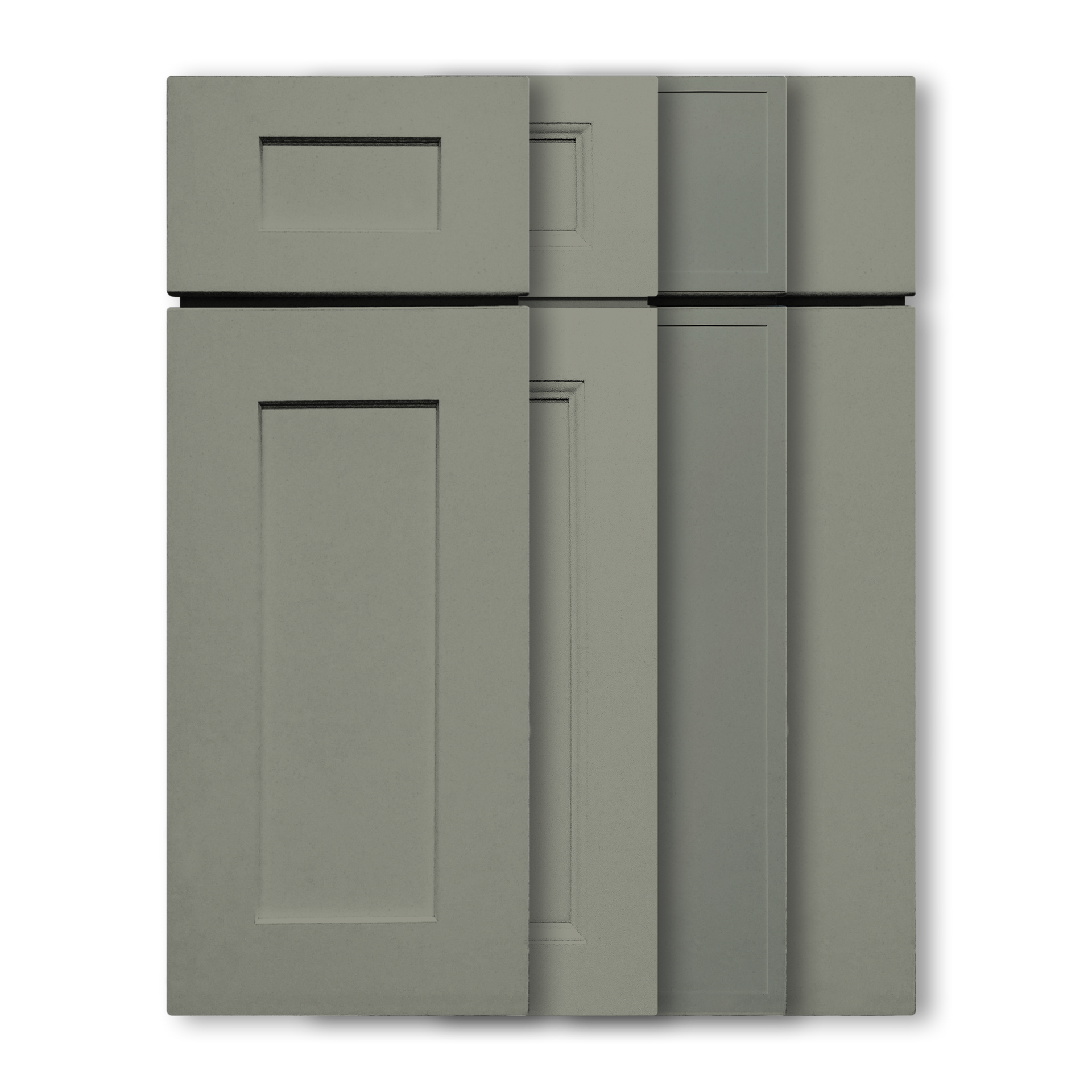 Greyish Green Semi-Custom Cabinets (Assembled)