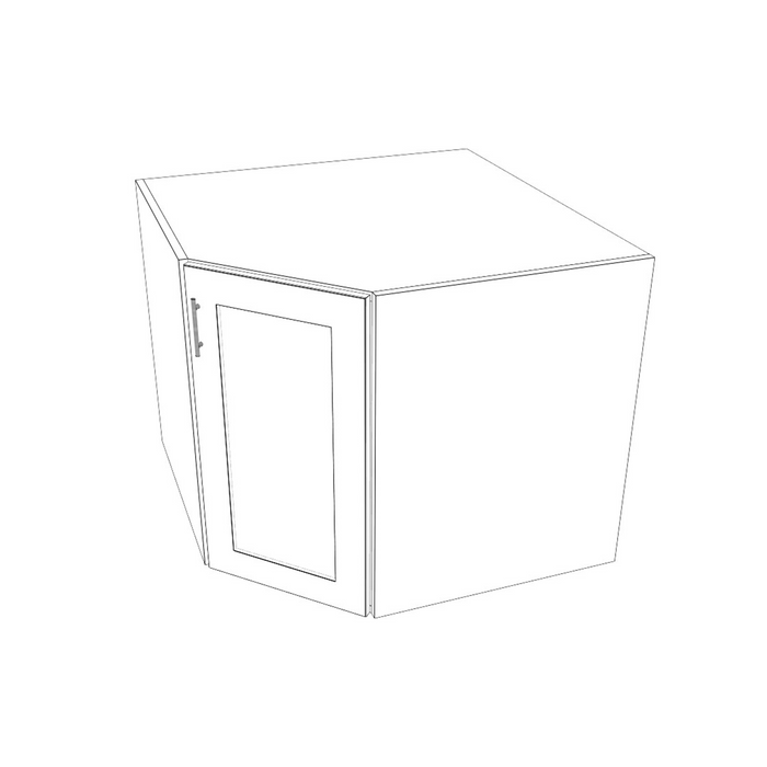 Corner Sink Base Cabinet (Shaker Off-White/Frameless/RTA)