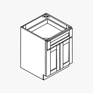 Double Door with Single Drawer Base Cabinet