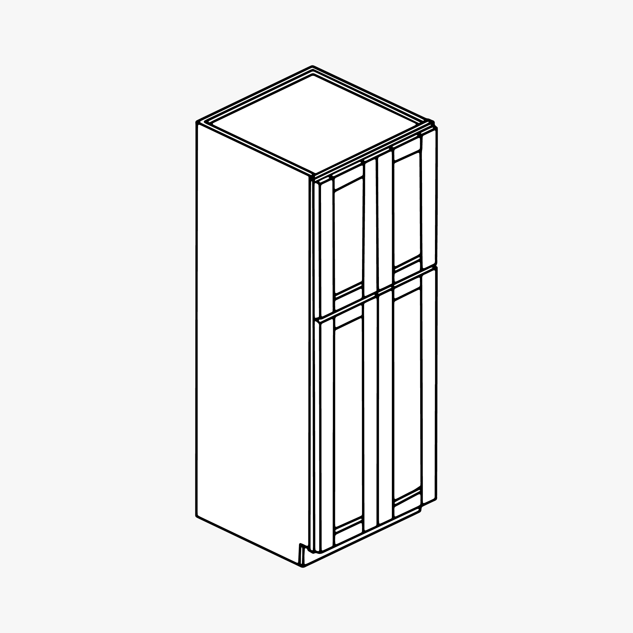 Tall Pantry Cabinet (Double Door)