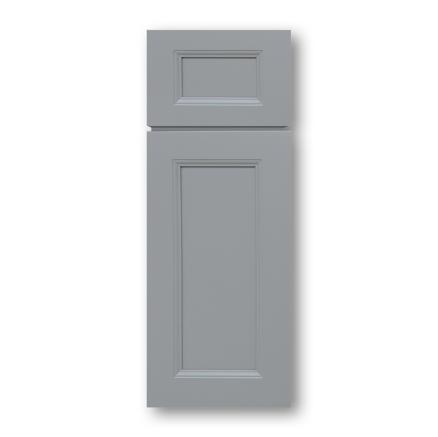 Modified Shaker Gray Cabinets