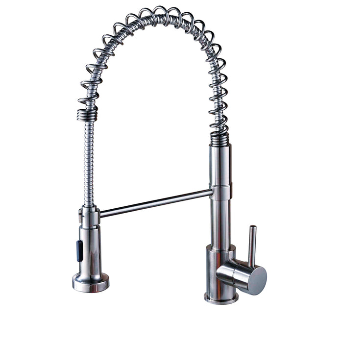 18-1/2 Inch Pull Down Dual-Function Spray Single Handle Kitchen Faucet in Polished Chrome, K160PC