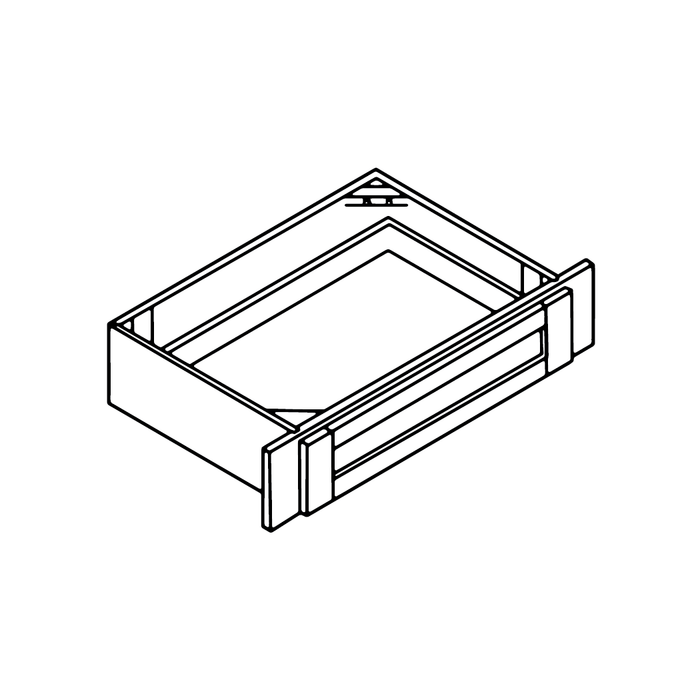 Knee Drawer (Modified Shaker Charcoal Gray/Frameless/RTA)