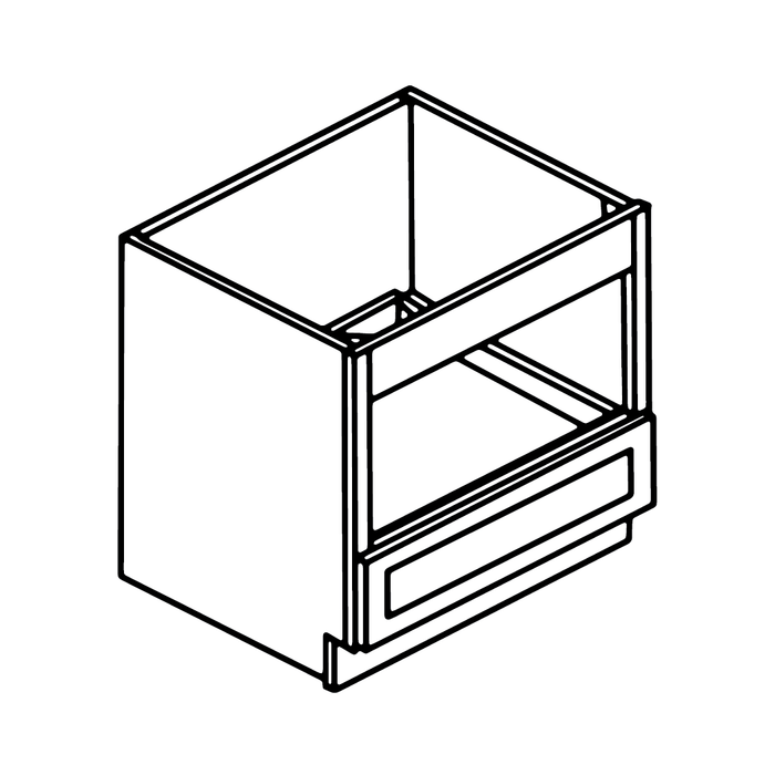 Microwave Base Cabinet (Modified Shaker Greige/Framed/RTA)