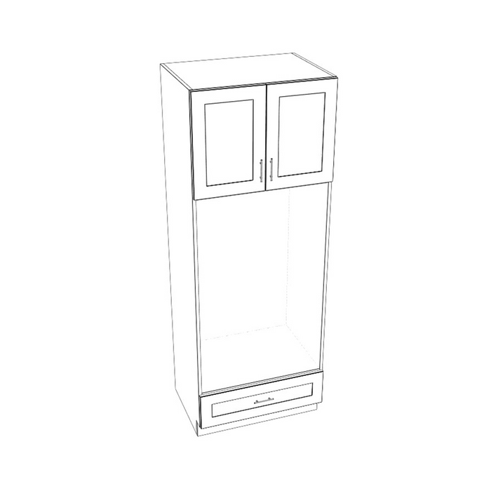 Tall Pantry & Oven Cabinet (Modified Shaker Beige/Frameless/Assembled)