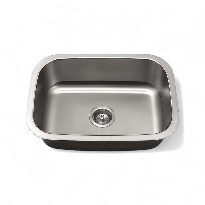 KBFMORE™ 23" Stainless Steel Single Bowl Classic Kitchen Sink