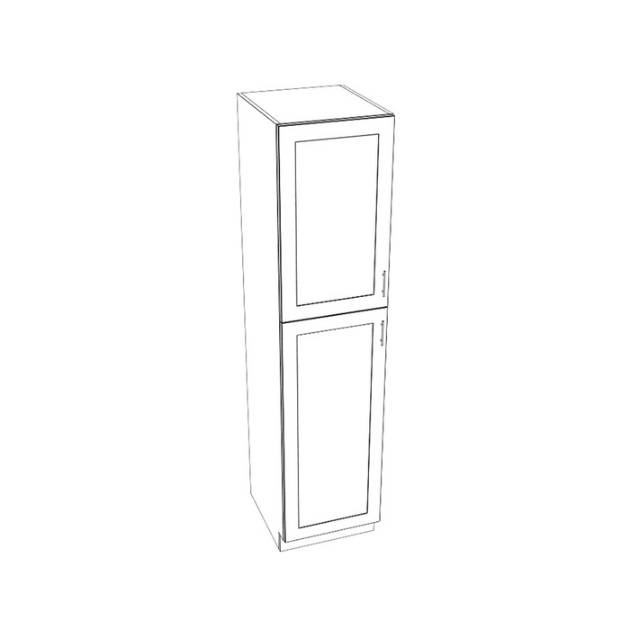 Two Door Tall Pantry Cabinet (Modified Shaker Dark Gray/Frameless/RTA)