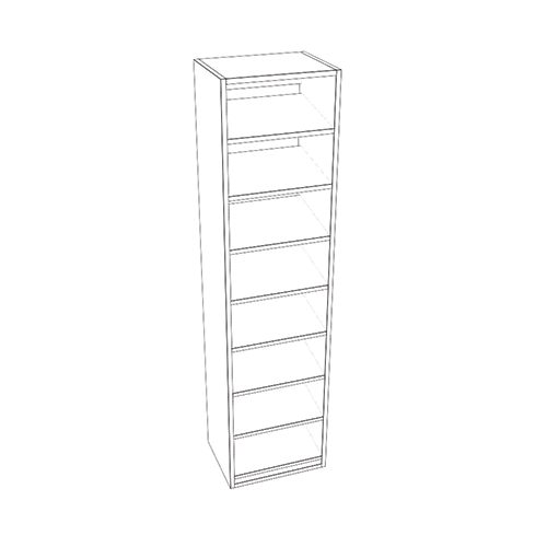 Tall Shoe Shelf Tower Closet Module