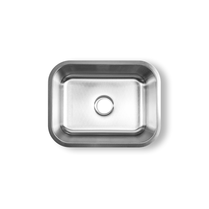 KBFMORE™ 23" Stainless Steel Single Bowl Classic Kitchen Sink