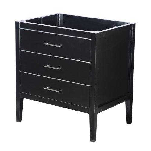 30-Inch Single Bathroom Vanity Cabinet in Black, VC-S01-2DR-30BK-1 Urban Collection